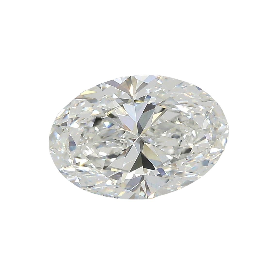 3.47 Carat F VVS2 Oval Lab Diamond