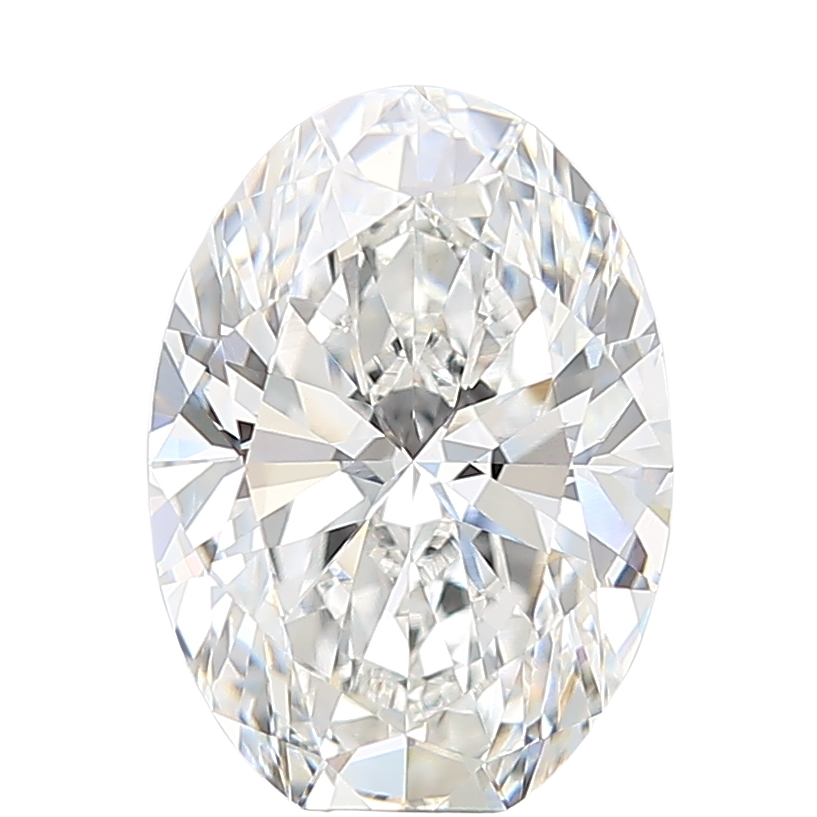 3.08 Carat F VVS2 Oval Lab Diamond