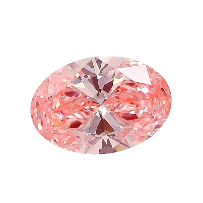 1.35 Carat PINK VVS2 Oval Lab Diamond