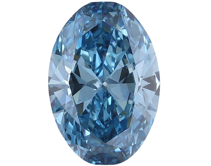 1.5 Carat BLUE VS2 Oval Lab Diamond