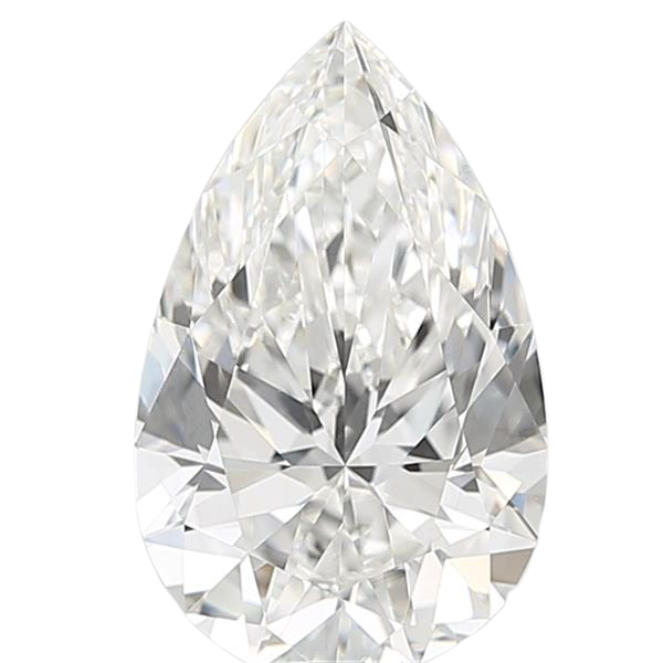 3.07 Carat F VVS2 Pear Lab Diamond