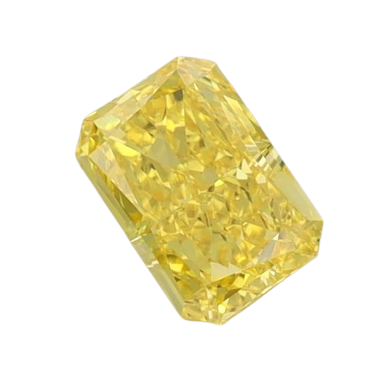 0.74 Carat YELLOW VS1 Radiant Lab Diamond