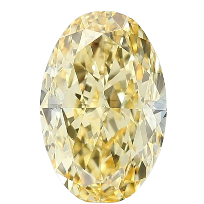 1.5 Carat YELLOW VS2 Oval Lab Diamond
