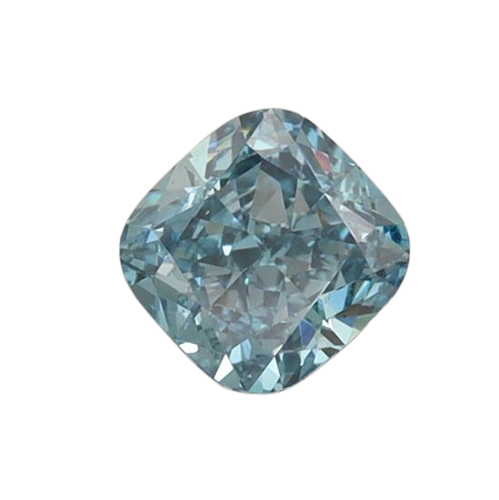 0.72 Carat BLUE VS1 Cushion Lab Diamond