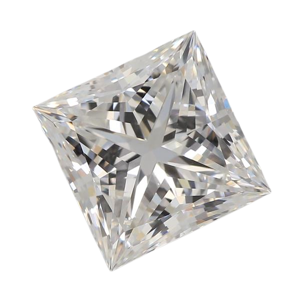 3.07 Carat E VVS2 Princess Lab Diamond