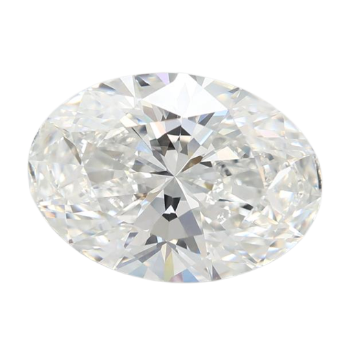 3.08 Carat F VVS2 Oval Lab Diamond