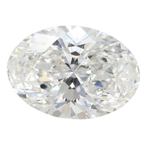 3.05 Carat F VVS2 Oval Lab Diamond