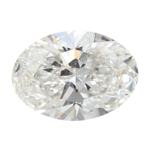 3.07 Carat F VVS2 Oval Lab Diamond
