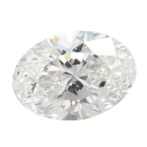 3.06 Carat F VVS2 Oval Lab Diamond