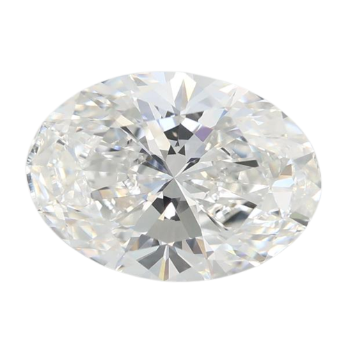 3.04 Carat F VVS2 Oval Lab Diamond