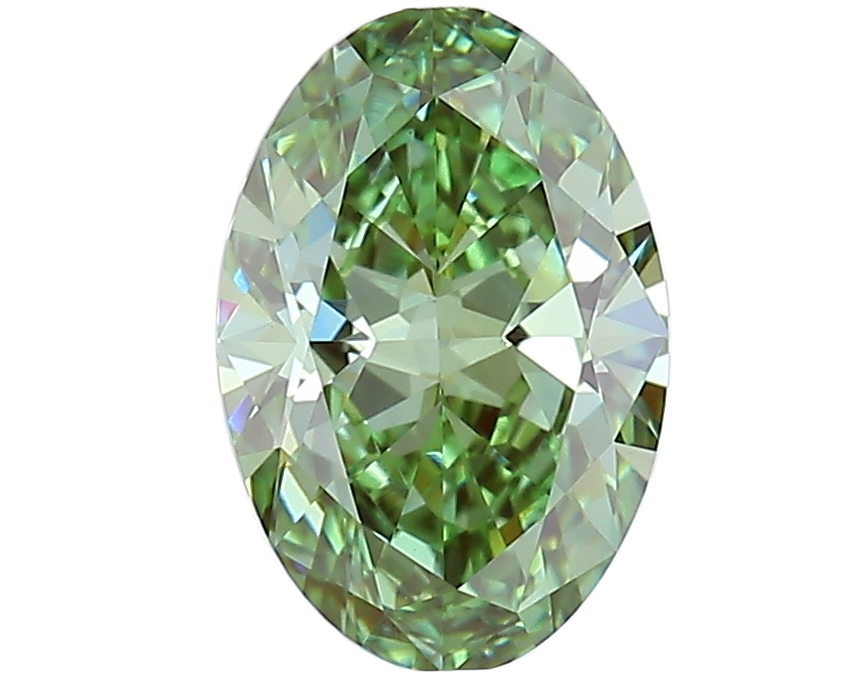 1 Carat GREEN VVS2 Oval Lab Diamond