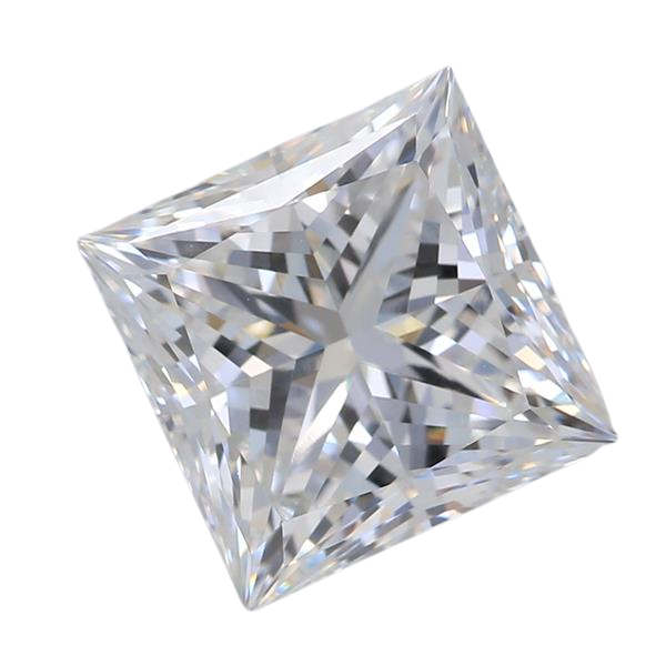 3.06 Carat E VVS2 Princess Lab Diamond
