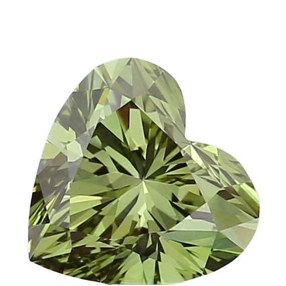 0.94 Carat GREEN VS1 Heart Lab Diamond