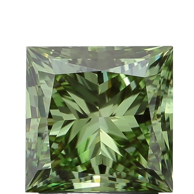 1.79 Carat GREEN VS1 Princess Lab Diamond