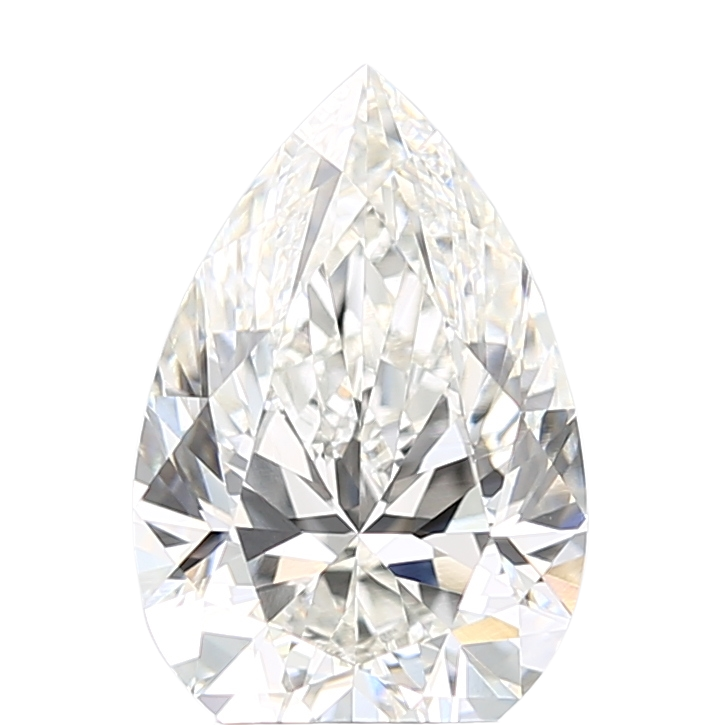 3.08 Carat F VVS2 Pear Lab Diamond