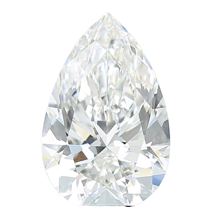 3.08 Carat F VVS2 Pear Lab Diamond