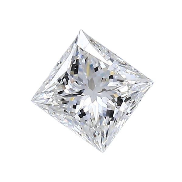 0.62 Carat G VVS2 Princess Natural Diamond