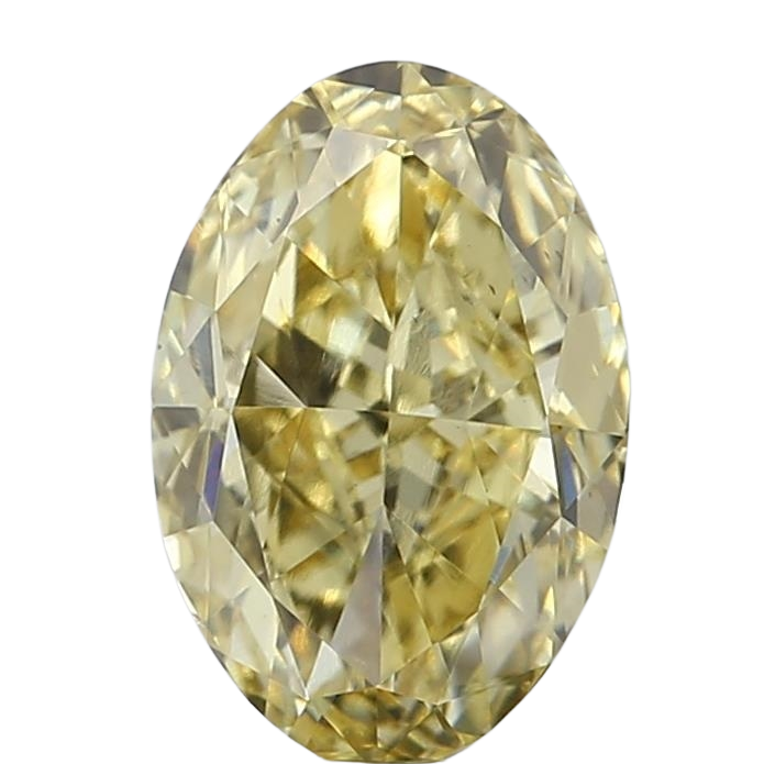 1.5 Carat YELLOW VS2 Oval Lab Diamond