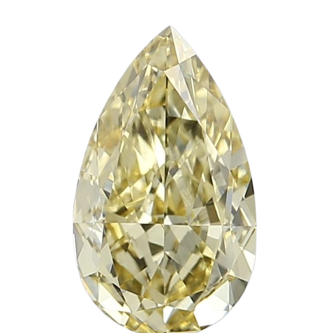 1 Carat YELLOW VVS2 Pear Lab Diamond