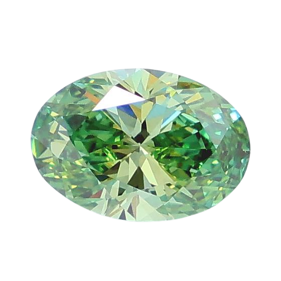 0.92 Carat GREEN VS1 Oval Lab Diamond