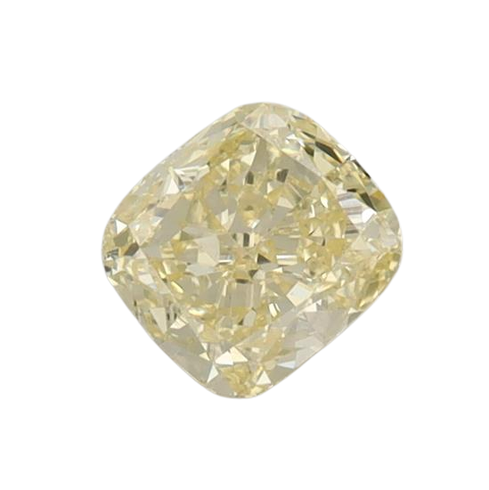 0.7 Carat YELLOW VS1 Cushion Lab Diamond