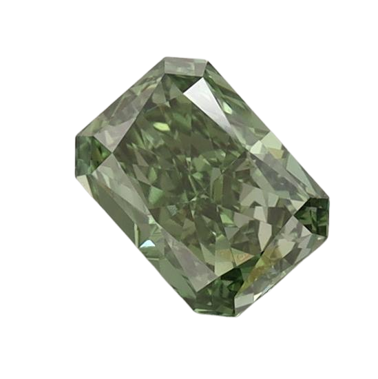0.76 Carat GREEN VS1 Radiant Lab Diamond