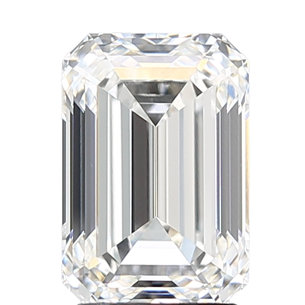 3.07 Carat F VVS2 Emerald Lab Diamond