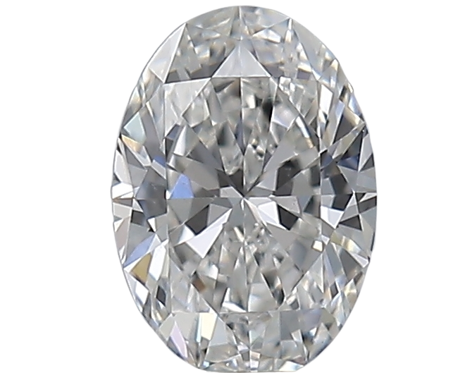 0.5 Carat F SI1 Oval Natural Diamond