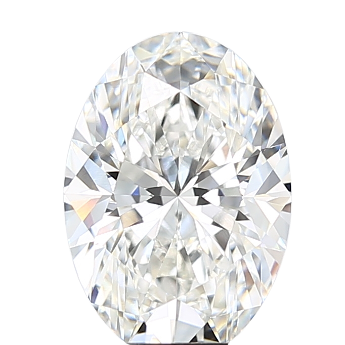 3.08 Carat F VVS2 Oval Lab Diamond