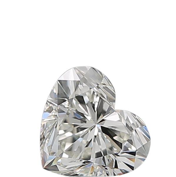 0.82 Carat J VVS2 Heart Natural Diamond