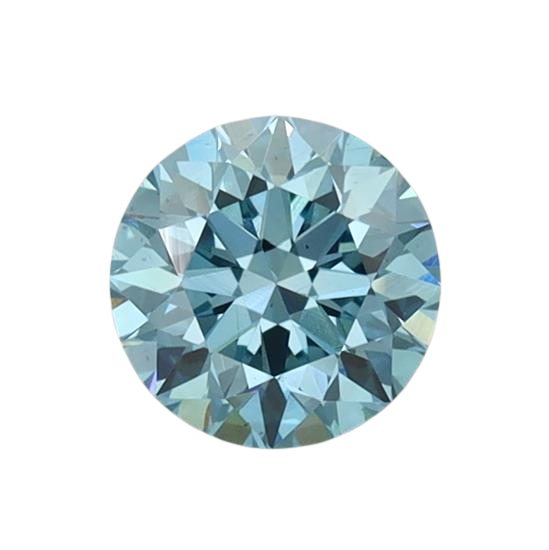 0.77 Carat BLUE VS1 Round Lab Diamond
