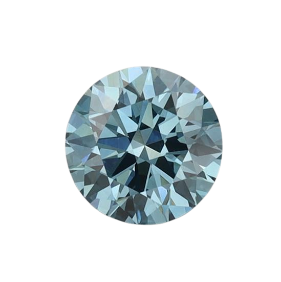 0.75 Carat BLUE VVS2 Round Lab Diamond