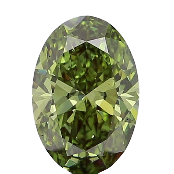 1.51 Carat GREEN VVS2 Oval Lab Diamond