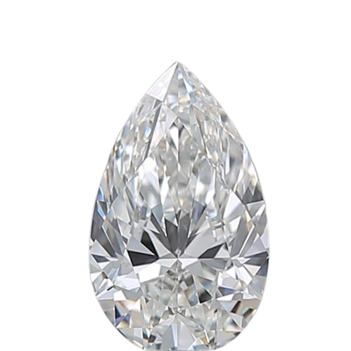 0.5 Carat G VVS1 Pear Natural Diamond