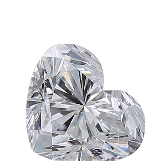 0.7 Carat D SI1 Heart Natural Diamond