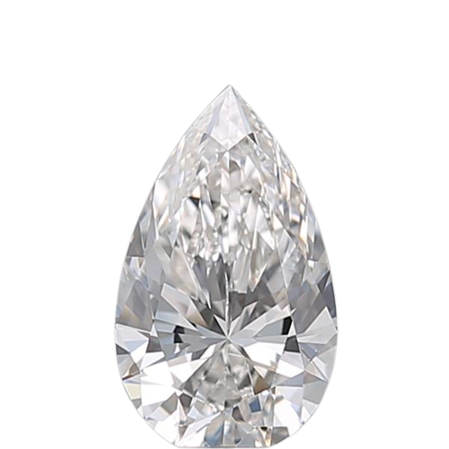 0.5 Carat G VVS1 Pear Natural Diamond