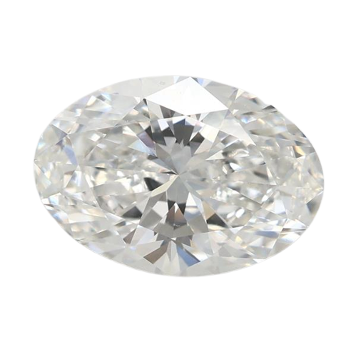 3.07 Carat F VVS2 Oval Lab Diamond
