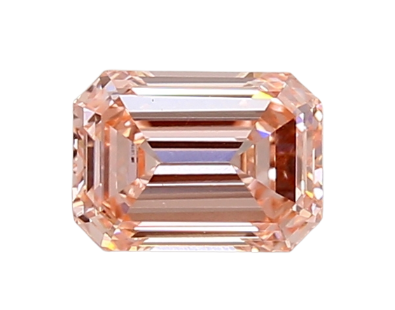 0.71 Carat PINK VVS2 Emerald Lab Diamond