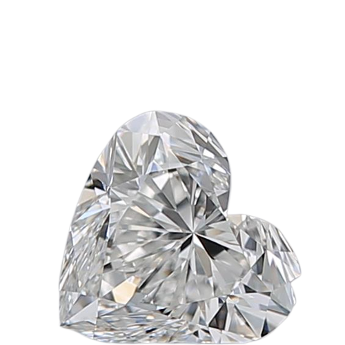 0.5 Carat G VVS2 Heart Natural Diamond