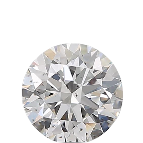 0.52 Carat F SI1 Round Natural Diamond