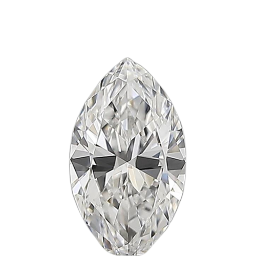 0.5 Carat E VVS1 Marquise Natural Diamond