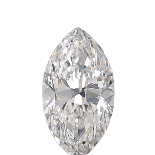 0.55 Carat F IF Marquise Natural Diamond