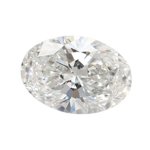 3.04 Carat F VVS2 Oval Lab Diamond
