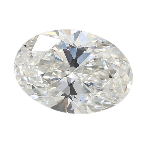 3.04 Carat F VVS2 Oval Lab Diamond