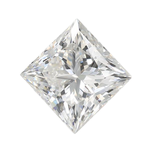 3.08 Carat F VVS2 Princess Lab Diamond