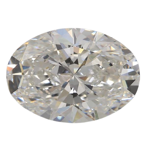 3.05 Carat E VVS2 Oval Lab Diamond