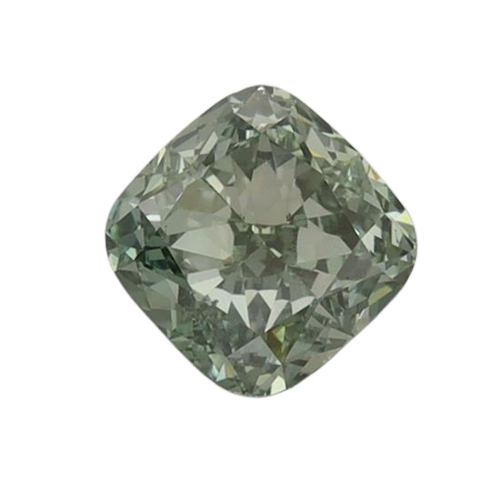0.83 Carat GREEN VS2 Cushion Lab Diamond