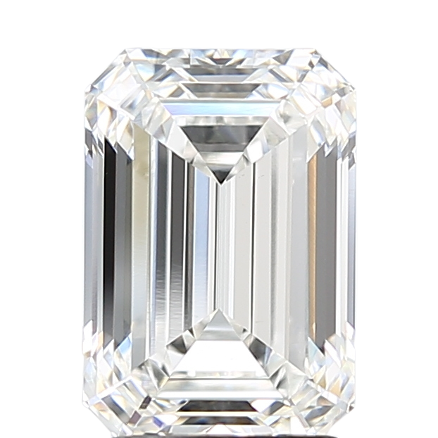 3.06 Carat F VVS2 Emerald Lab Diamond