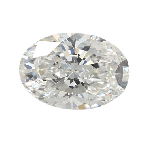 3.08 Carat F VVS2 Oval Lab Diamond