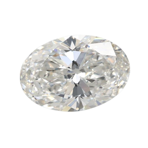 3.08 Carat F VVS2 Oval Lab Diamond
